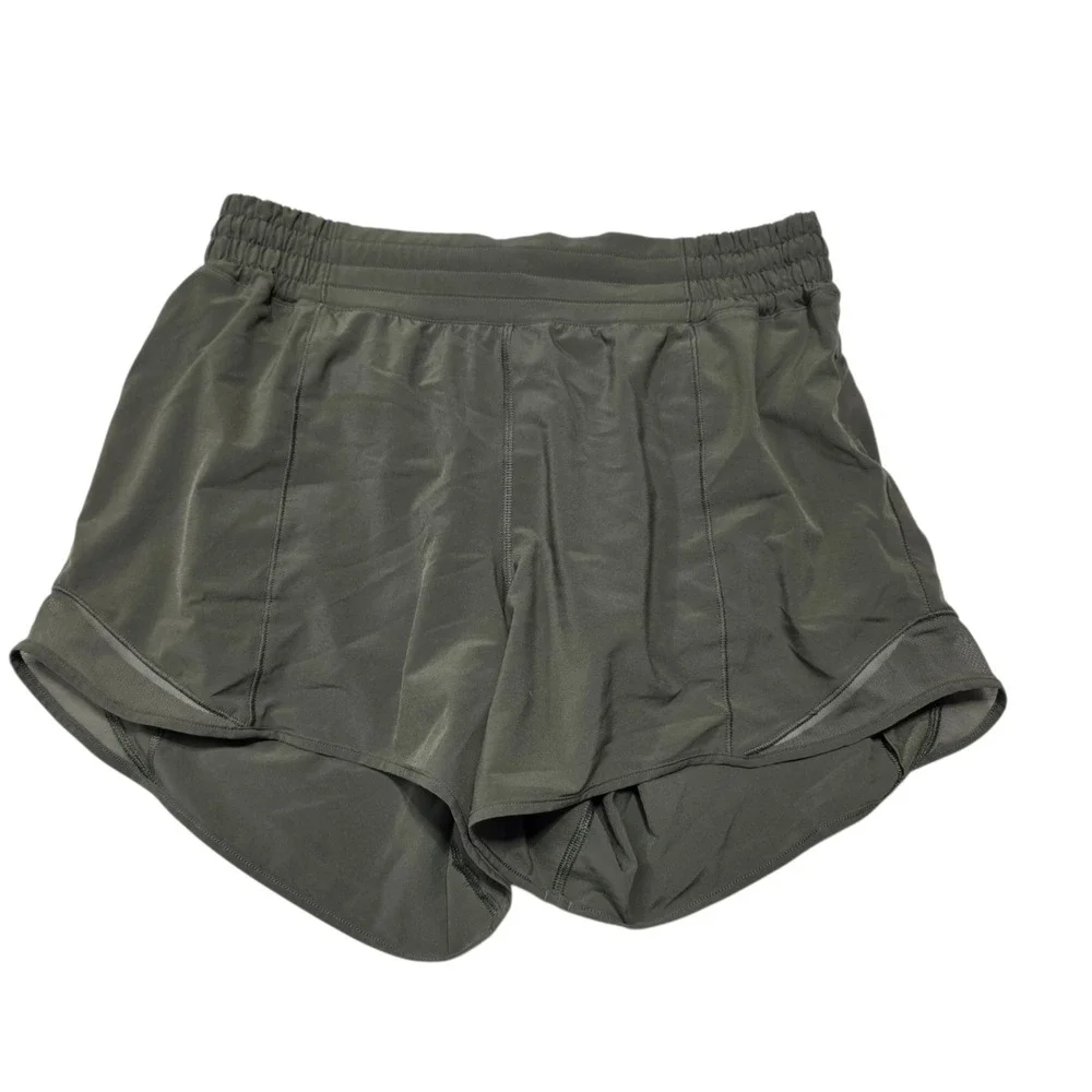 Lululemon Find Your Pace Short Women 8 Dark Olive Athletic Running Lightweight